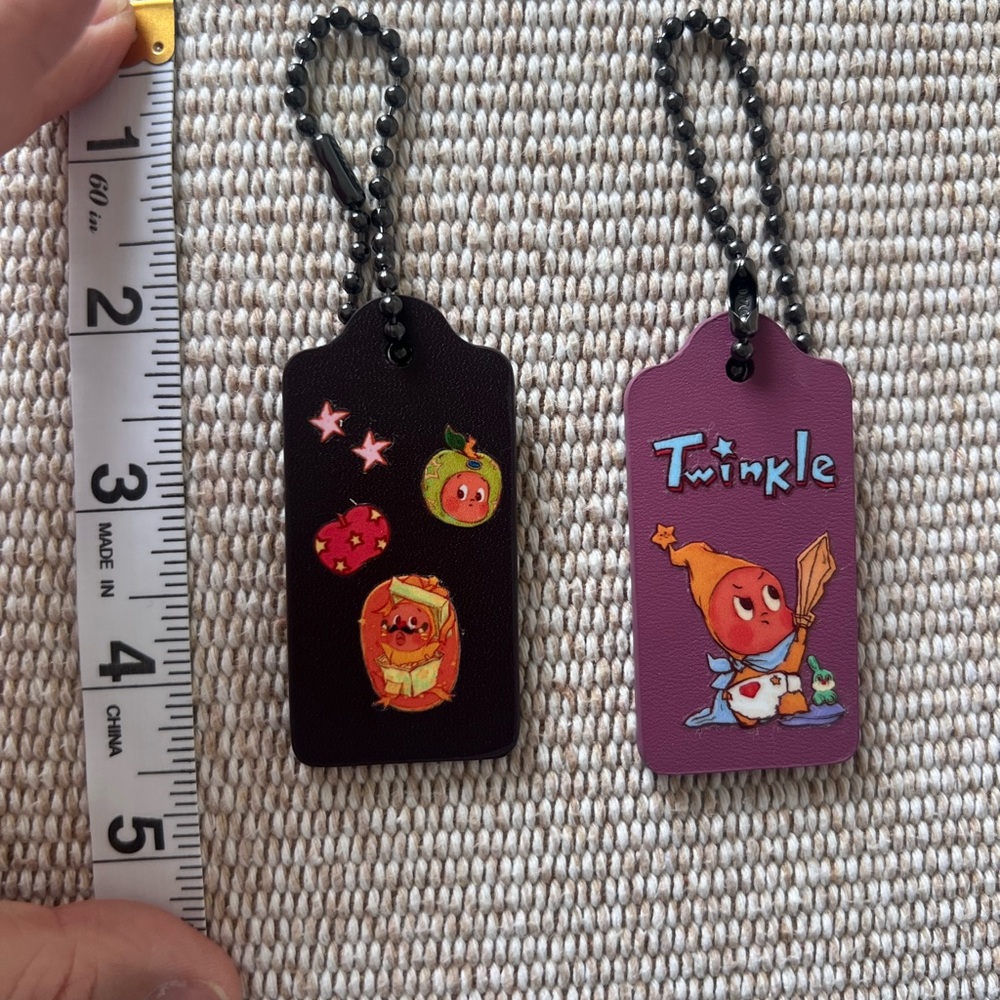 Pop Mart Twinkle Twinkle Leather Bag Tag Keychain ONLY BURGUNDY AVAILABLE